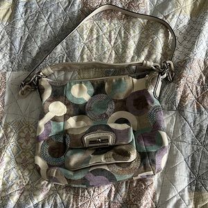 COACH KRISTIN SEQUIN OP ART SHOULDER BAG #14860